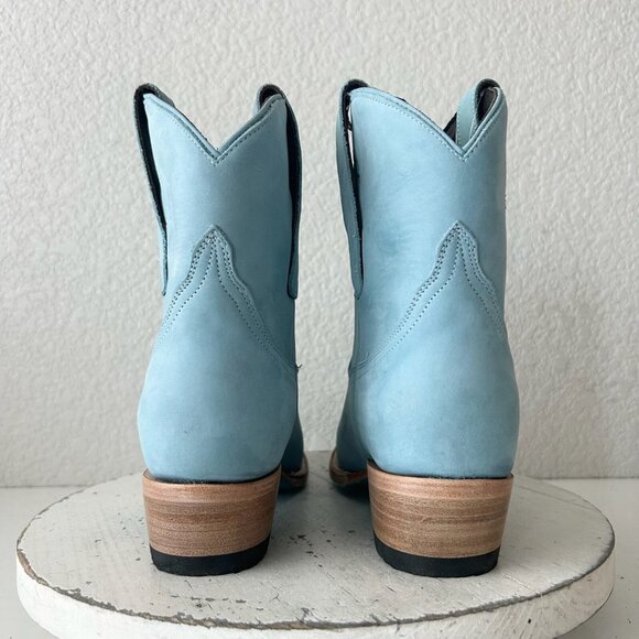Sky Blue Ankle Boots - Picture 3 of 11